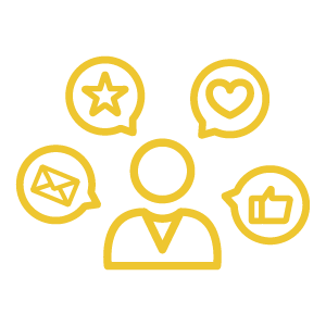 Icono de community management